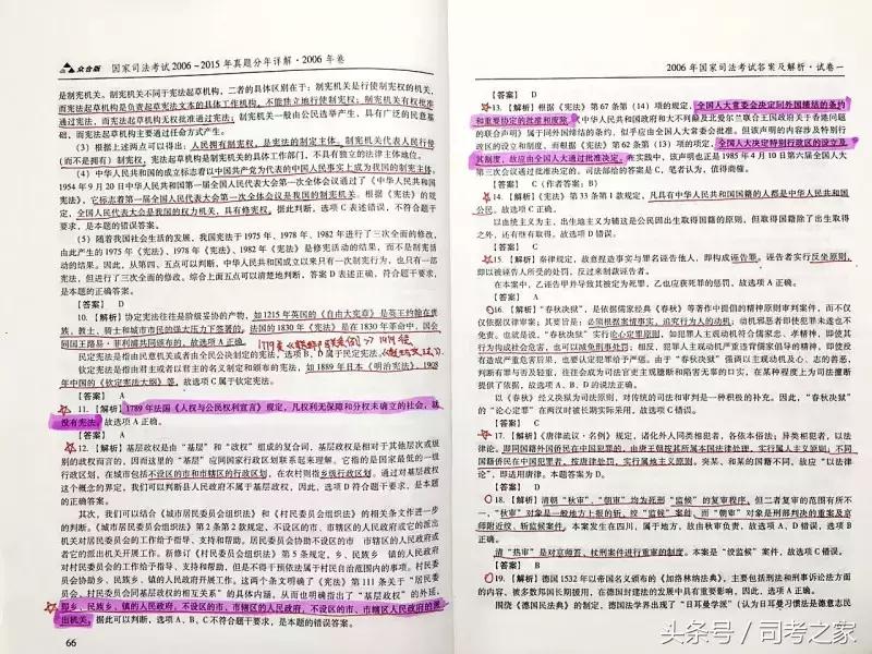 司考客观题真题,司考试题讲解视频