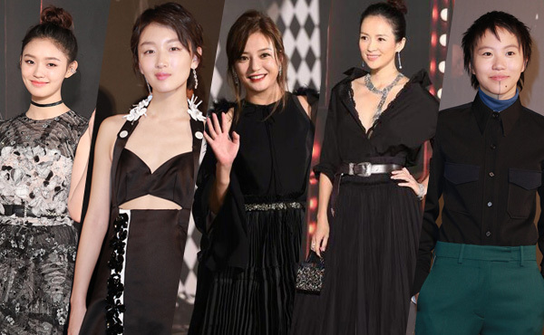 赵薇周迅章子怡红毯,赵薇章子怡百花奖同台不互动