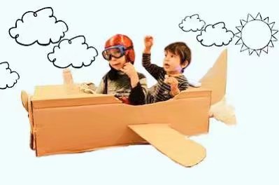 废纸箱做儿童玩具,废纸箱做可爱的宝宝