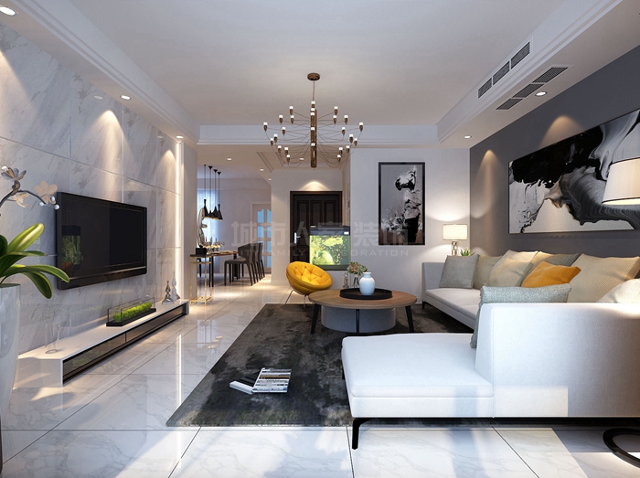 西安普华浅水湾10号楼,西安普华浅水湾澜园装修效果图