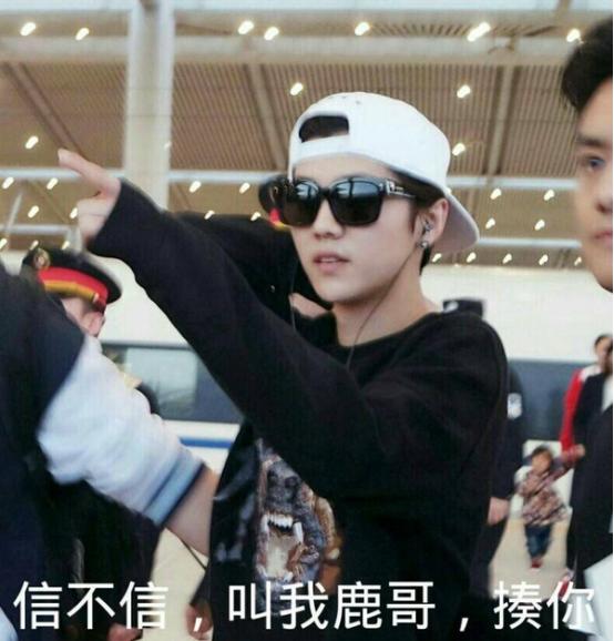 鹿晗小鲜肉,傻狍子鹿晗的形象