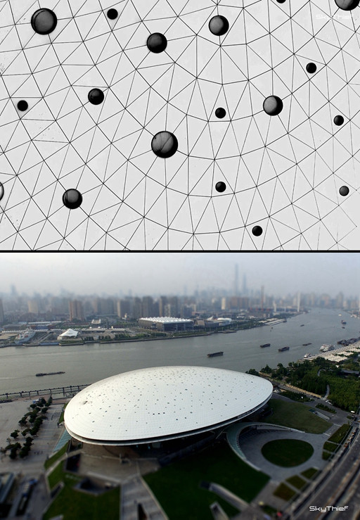 经典的上海十大建筑,上海标志性建筑大圆球