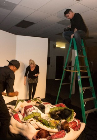 艺术家用自然物制作的作品图片,艺术家用自然的图案变成图谱