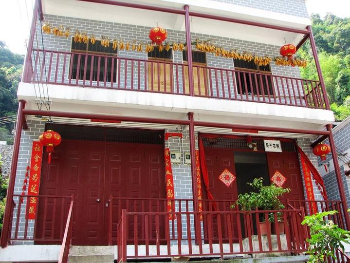 田东大石山区有个别墅村，蔬菜种在屋顶上