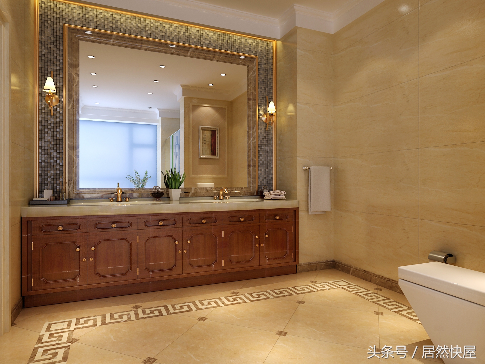 这家业主是蒙古族，格外喜欢石材，看看设计师怎样满足他的需求的