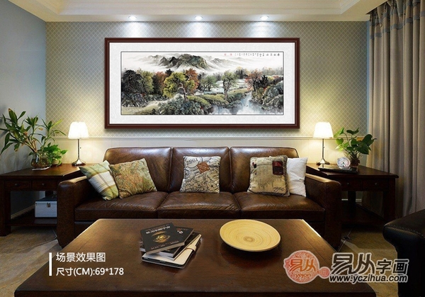 沙发墙挂什么字画,最流行的沙发背景墙挂字画