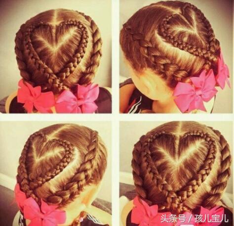 宝宝扎头发编辫子,现代儿童长发辫子简单扎法6到12岁