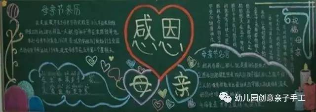 感恩母亲节黑板报简单又漂亮,母亲节母爱的黑板报