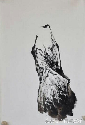曾刚山水画山石染色方法,曾刚画山石的笔是什么毛笔