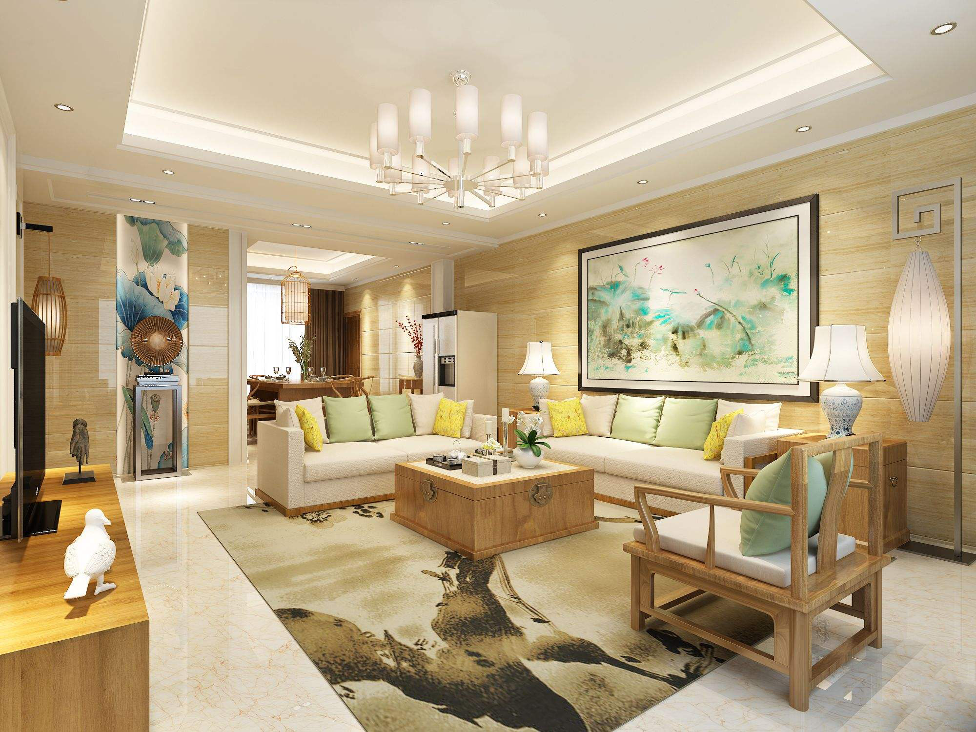 招财进宝弥勒佛摆件放在财位,客厅财位怎么布置才能招财进宝