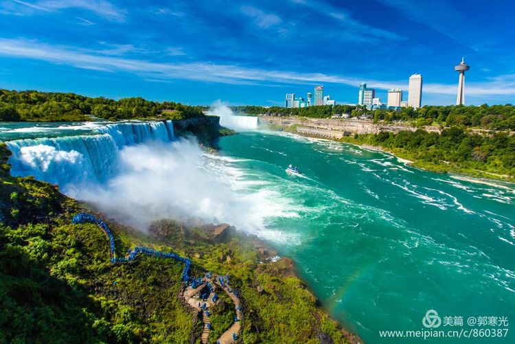 尼亚加拉大瀑布观景台,游美国尼亚加拉大瀑布