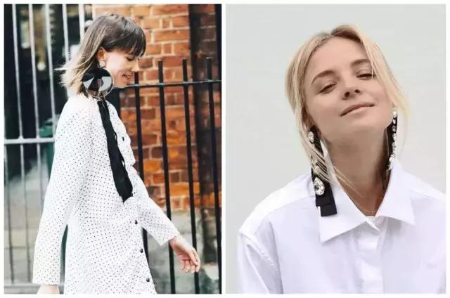 时尚真丝飘带穿搭,仙女风套装穿搭