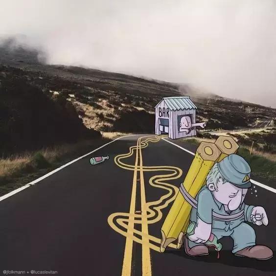 一组黑白手绘插画作品分享,一组手绘人像插画作品分享