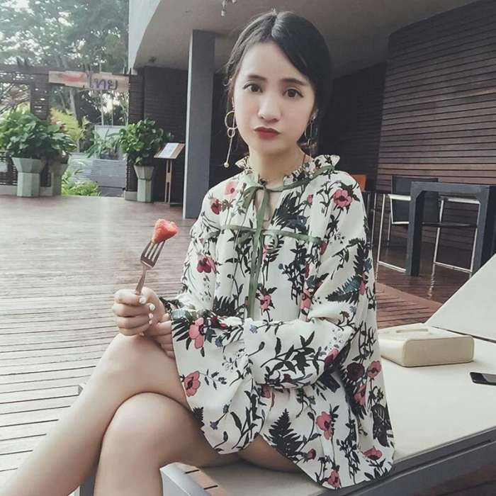 雪纺上衣显瘦遮肉减龄洋气收腰,好看的雪纺上衣让你秒变气质女王