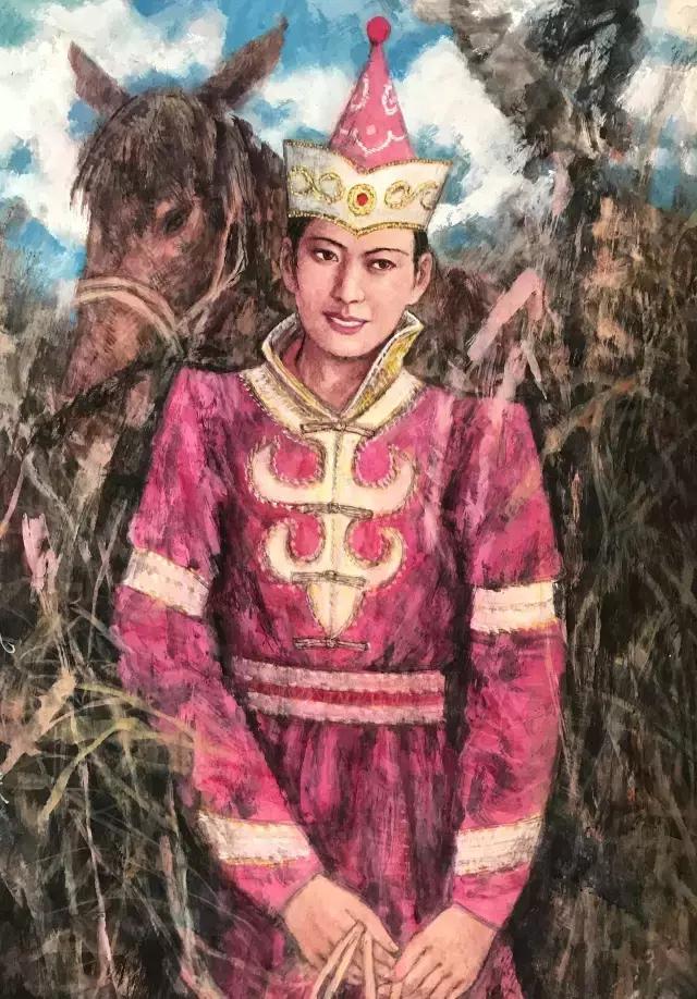 何雨春彩墨人物画,何雨春56个民族画展