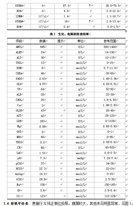 一例猫乳腺管样腺癌的诊治