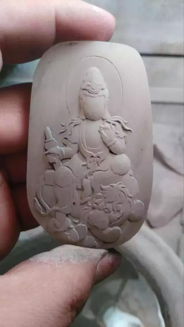 玉雕设计手稿图地藏 (苏州玉雕作品文殊菩萨)