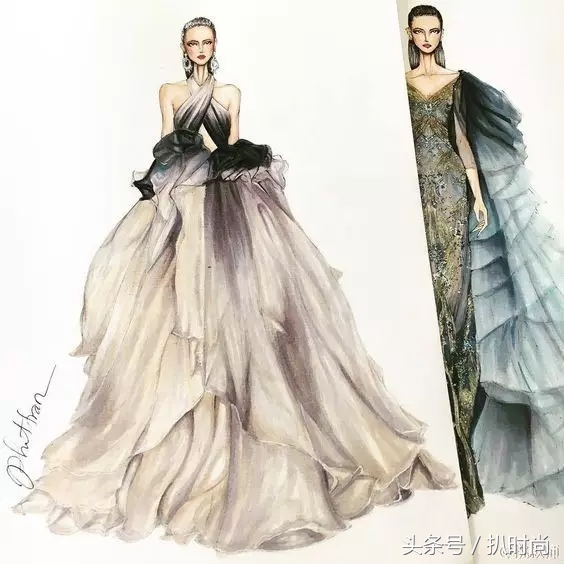 礼服好高级感,怎么画礼服设计手稿图
