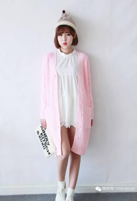 韩系外套穿搭 (深秋冬季韩系针织外套穿搭)