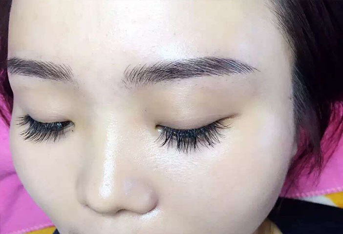 韩式半永久雾状眉,韩式半永久眉毛雾状柳叶眉