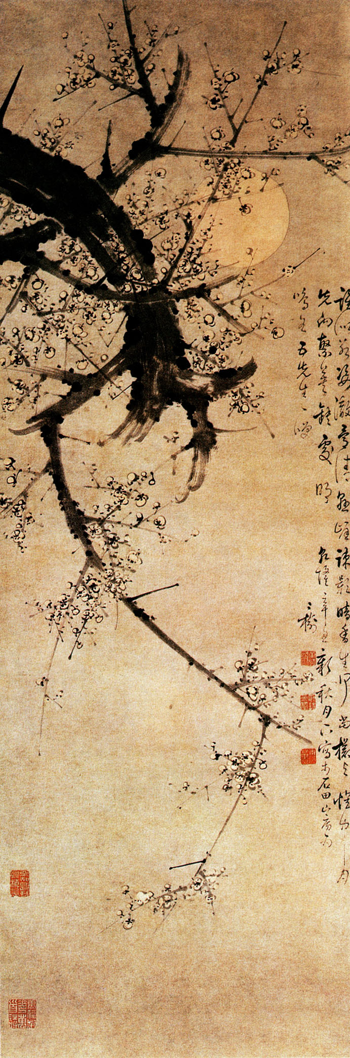 有关梅兰竹菊的中国国画作品,国画梅兰竹菊