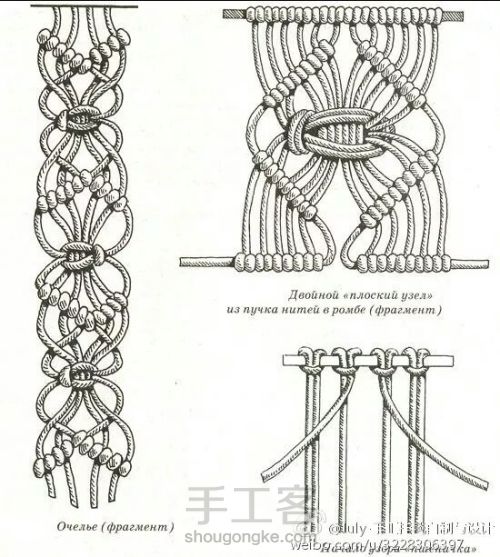 镂空花灯罩编织视频,手工编织棉线灯罩教程
