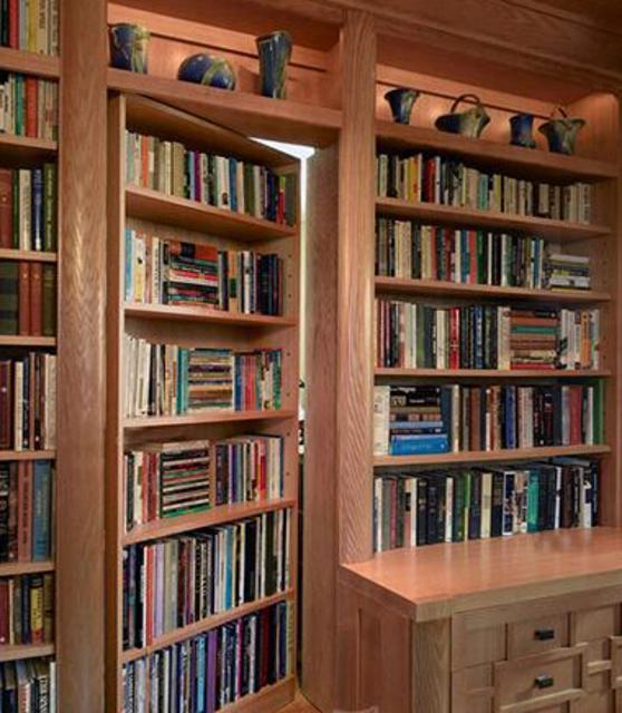 5款隐形书架门一扇门就解决了小户型的收纳问题,图