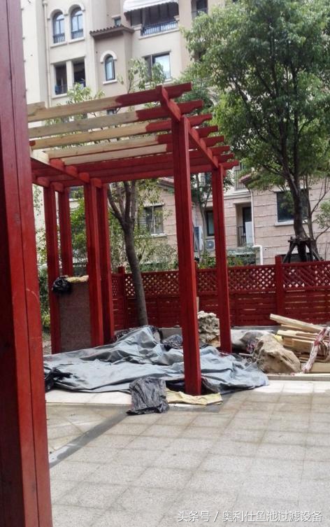 简单实用小庭院鱼池,庭院鱼池改造设计图片