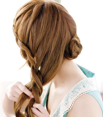 hiphop发型女生有刘海编发,有刘海编发发型简单又好看图片