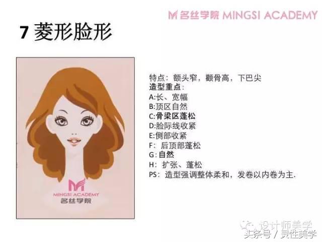 菱形脸的发型妆容设计方案