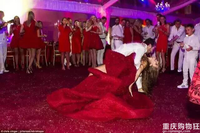 施华洛世奇极致奢华婚纱,施华洛世奇水晶镶嵌婚纱