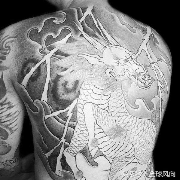 麒麟上云纹身图片大全,麒麟的纹身图案大全