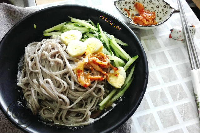 韩式麻酱荞麦面,韩式酸冷荞麦面