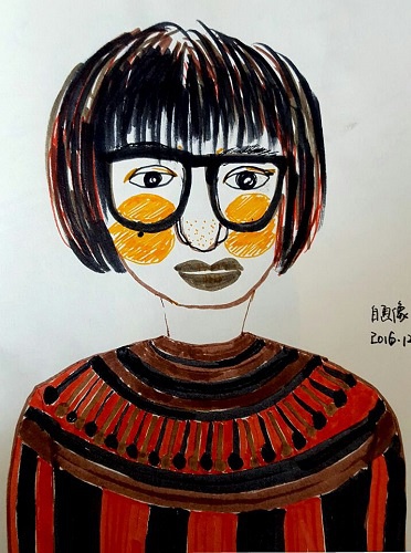 不用彩笔做出来的手帐好看吗,只有蓝色可擦笔怎么画手帐