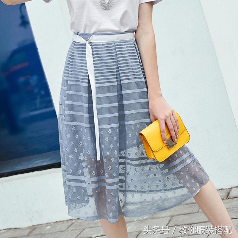 胖女生夏季网纱裙搭配,网纱裙气质高级裙胖mm