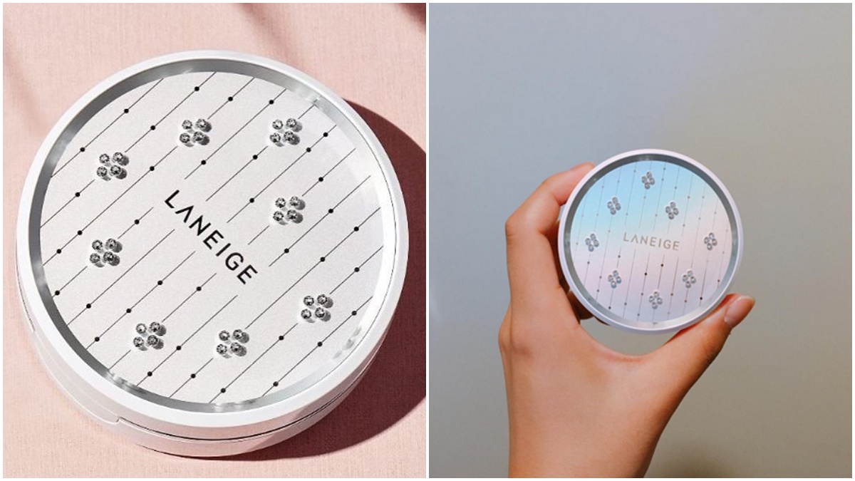 兰芝哑光气垫小绿盒,兰芝以前一款白色盖子气垫