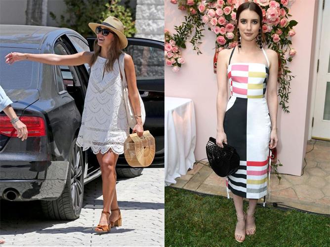 潜入后台！来看JessicaAlba和EmmaRoberts都爱CultGaia竹篮包实物图！