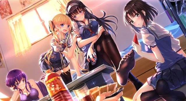 日本姑娘穿学生制服 (日本女学生白色水手制服)