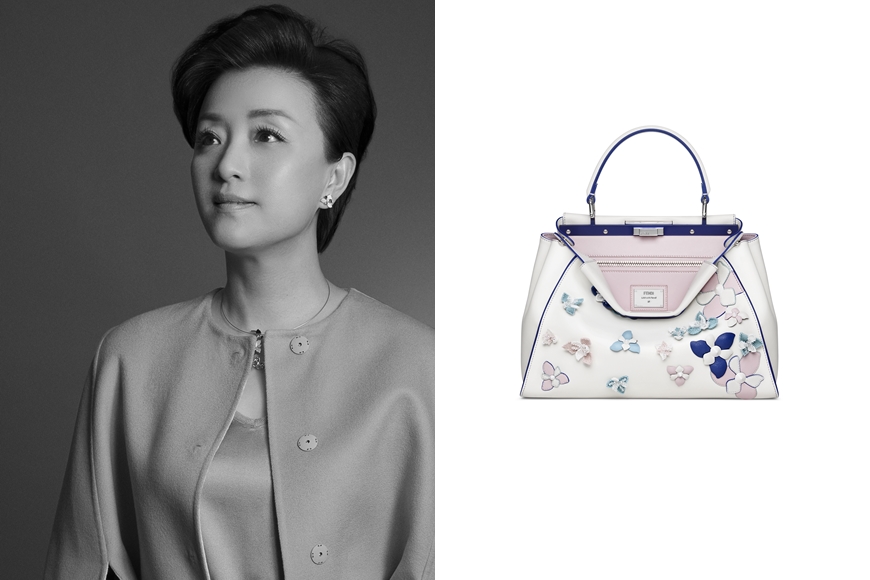 名人眼中的Peekaboo手袋！芬迪携杨颖、刘雯推动慈善拍卖活动