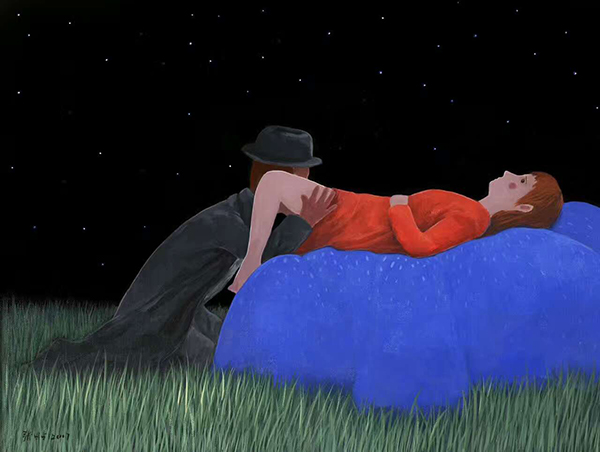 画家张占占：黑夜里的童话世界，孤独也可以温暖