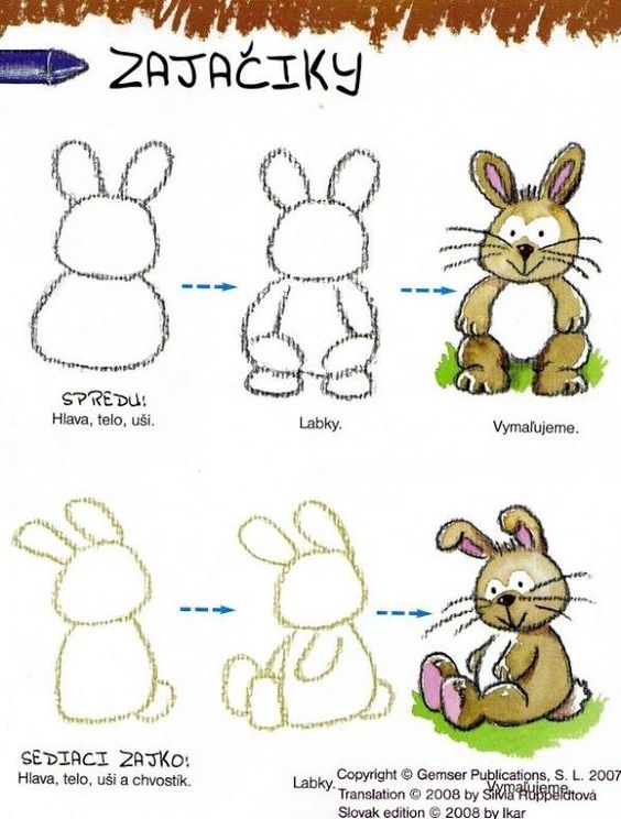 儿童画画教程3-6岁画小动物简笔画,儿童学画画教程简笔画动物