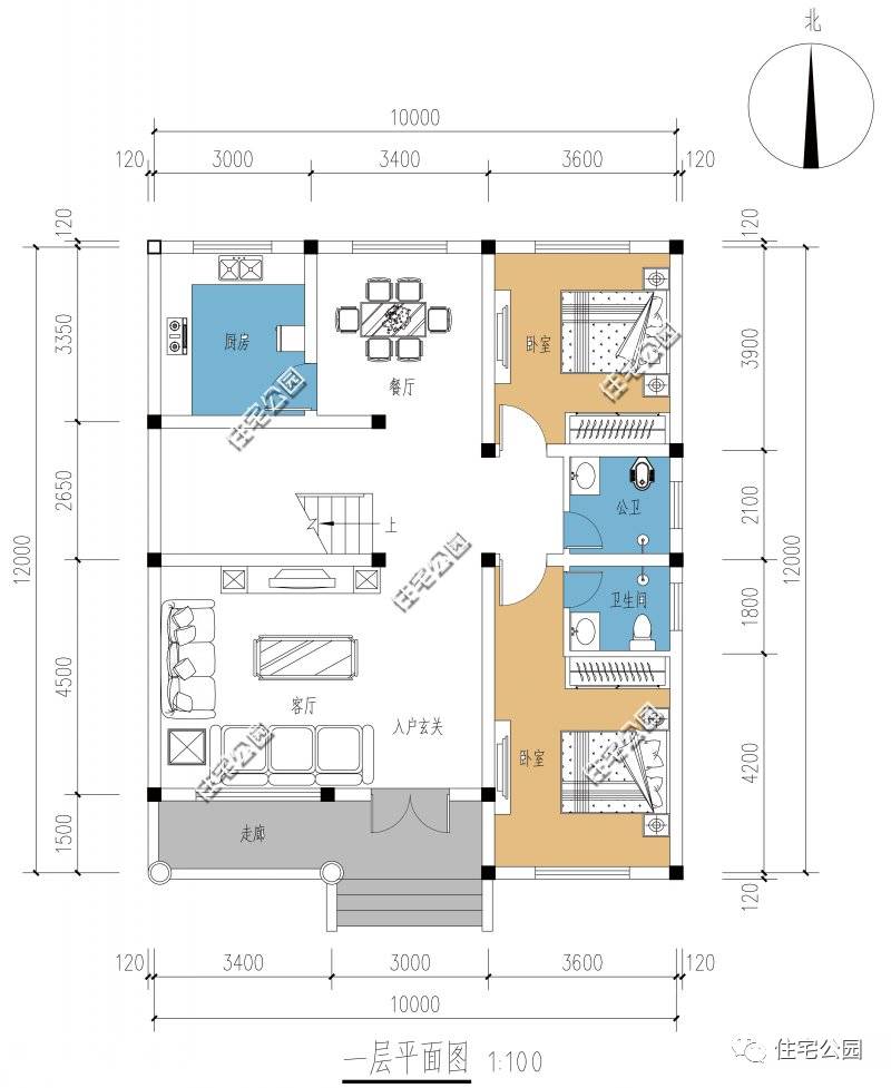 农村小别墅实拍造价100万了解一下,8*8农村经济型二层小别墅