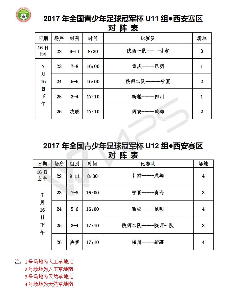 青少年足球联赛总决赛,2017大冠军杯直播赛程