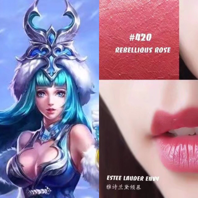 王者荣耀之女英雄唇色同步公开分享