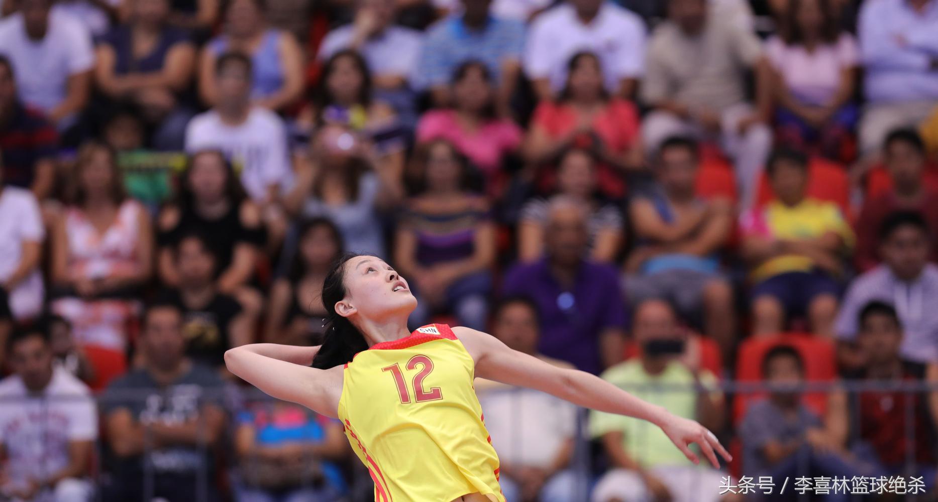 女排主力队员朱婷,19岁女排天才新星