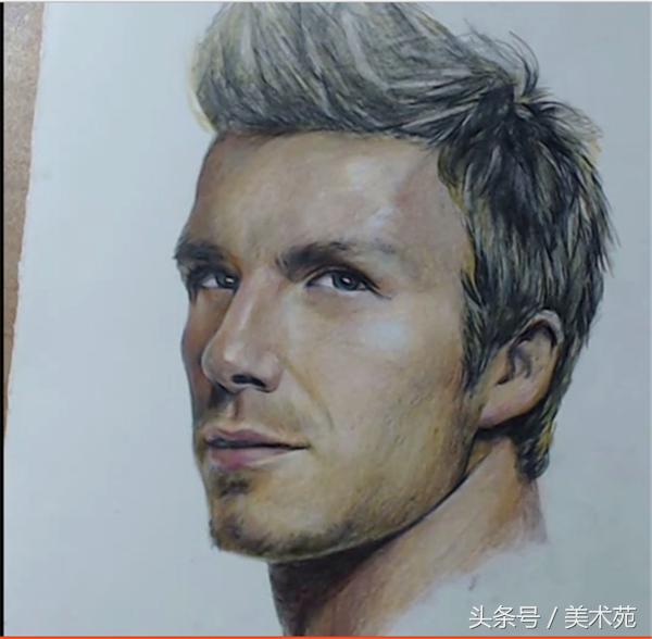 大卫贝克汉姆素描教程,彩铅画教程简单初学者向日葵