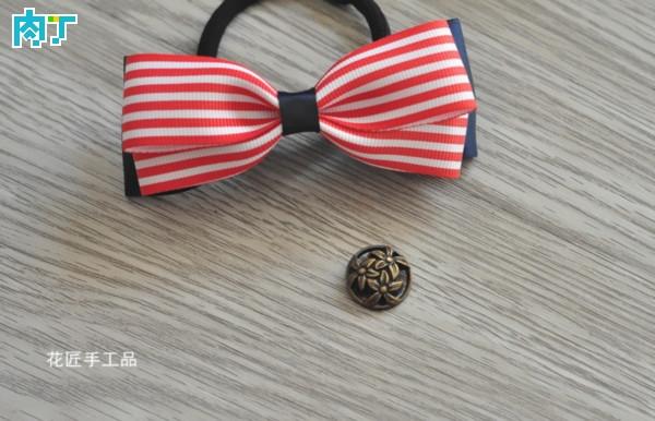 蝴蝶结发圈做法视频,蝴蝶结发圈制作教程简单