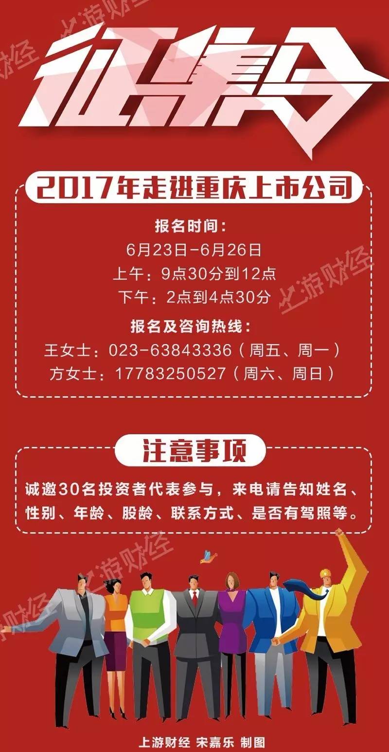 上游财经携手华龙证券邀你走进重庆上市公司,下周二首站考察小康股份