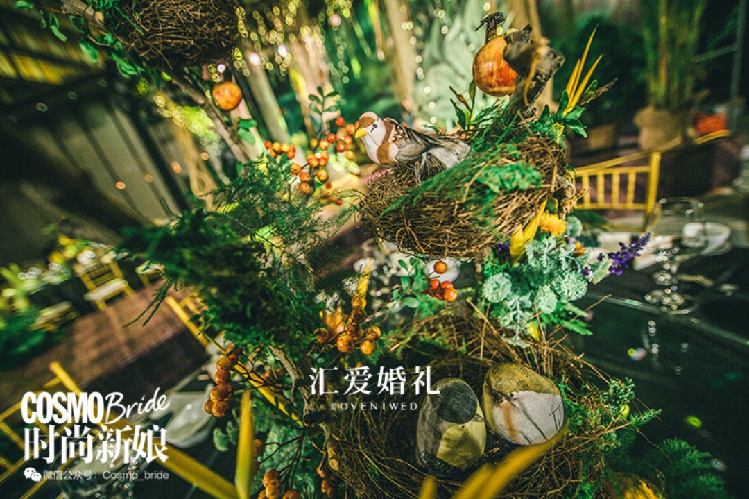 森系婚礼高级简约,清新自然的森系婚礼风格