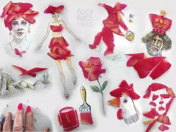 100幅治愈系铅笔小插画,铅笔创意插画